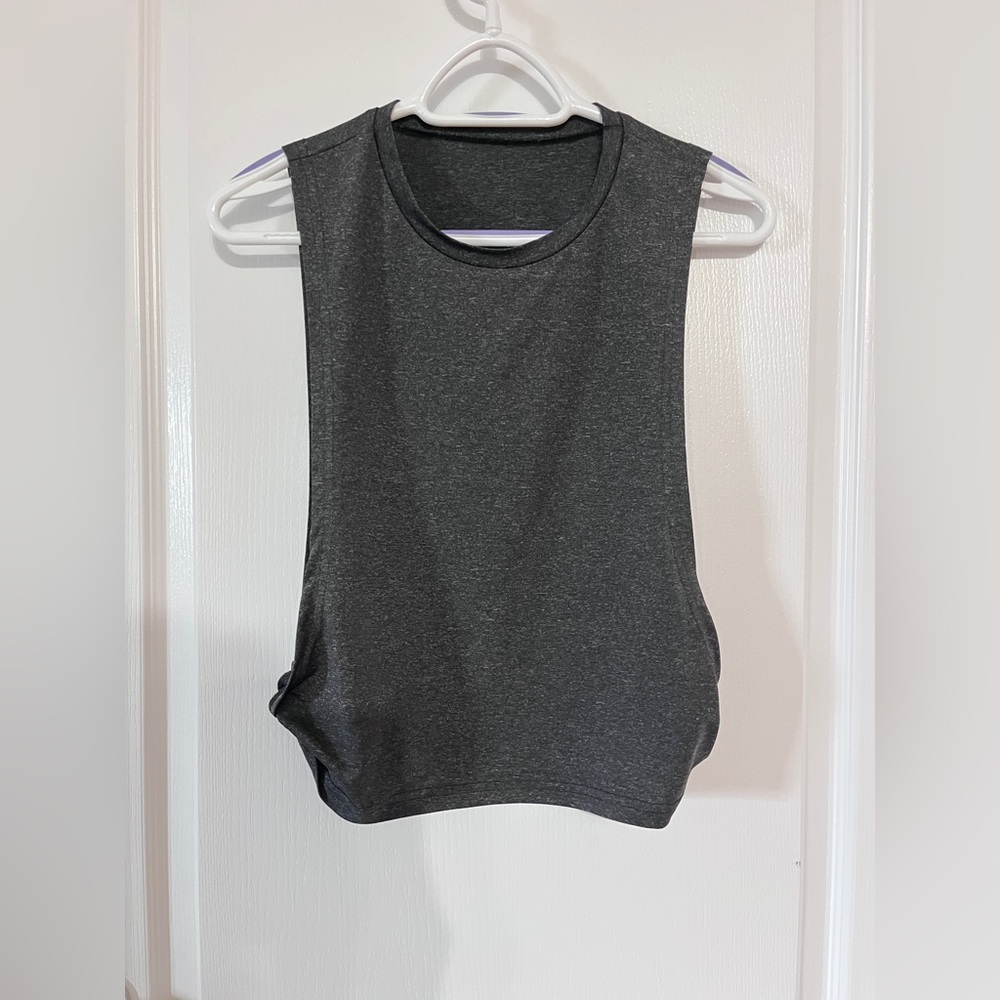 Cropped Sleeveless Muscle Tank